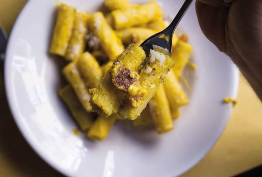 la carbonara di trattoria pennestri a roma